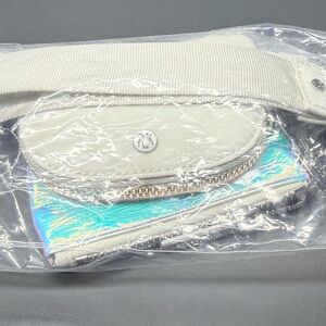Lululemon Dual Pouch Wristlet Iridescent & Bone O/S NWT